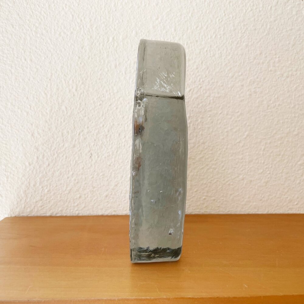 Vintage Blenko Cast Glass Owl Bookend Figurine Sculpture MCM Mid Century Modern - Picture 3 of 8